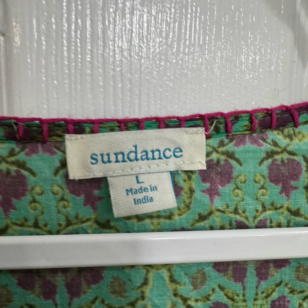 Sundance Green Printed V-Neck Maxi Dress - Picture 2 of 3